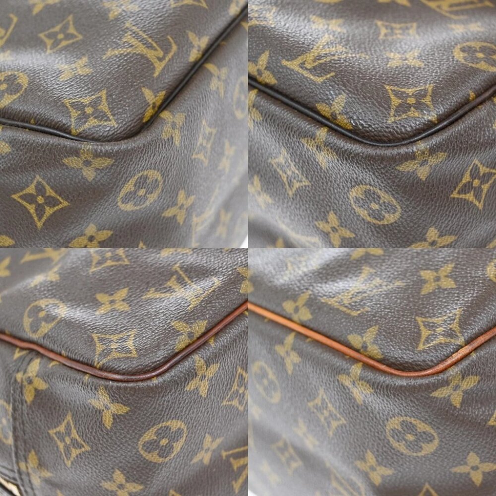 LOUIS VUITTON LV Logo Deauville Hand Bag Monogram Leather Brown - Picture 15 of 15